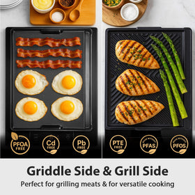 Utheer griddle smooth side ideal for crepes and quesadillas