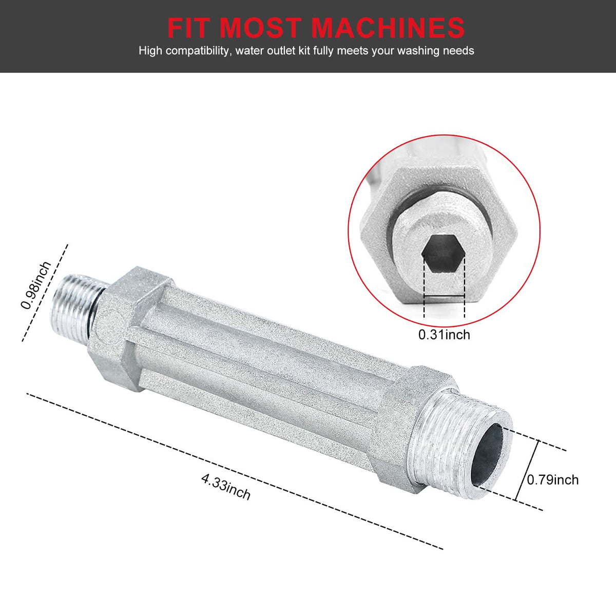 UTNVBTR outlet tube 190589GS ensures precise fit on Briggs & Stratton platforms.