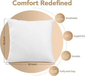 Two-pack packaging of Utopia Bedding outdoor pillow inserts