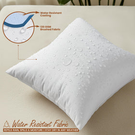 Internal virgin poly staple fiber detail from Utopia Bedding pillow inserts