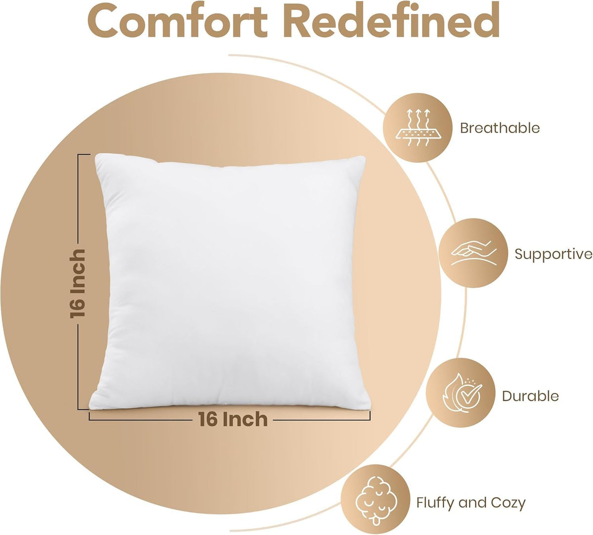 Utopia Bedding 16x16 inserts ideal for patios, decks, and living areas