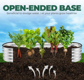 Utopia Home open base bed enhances drainage and air flow for vibrant plants