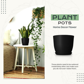Utopia Home matching saucers prevent spills and keep pots tidy
