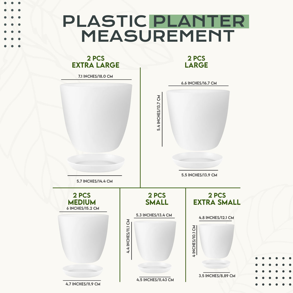 Utopia Home 6.6-inch drainage pot for versatile indoor planting and care.