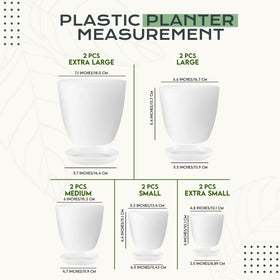 Utopia Home 6.6-inch drainage pot for versatile indoor planting and care.