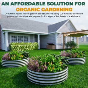 Utopia Home weather-resistant galvanized steel bed for durable outdoor use