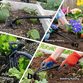utosday deep-root weed removal tool reaches dense soil and turf