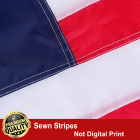 UTSANG Betsy Ross flag colorfast ink resists sun fading