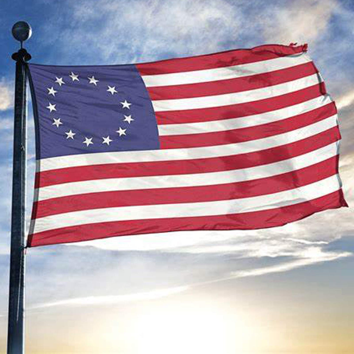 UTSANG Betsy Ross flag embroidery details enhance durability