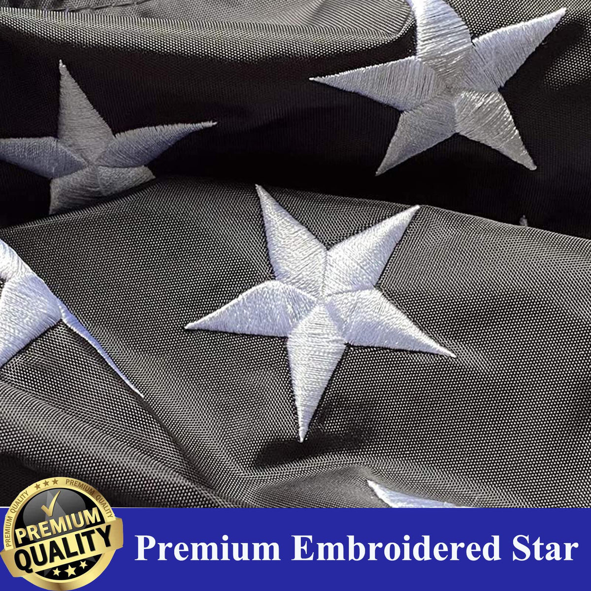 UTSANG blue lives matter flag outdoors with durable stitching.