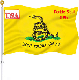 UTSANG Don't Tread on Me flag front view for outdoor display
