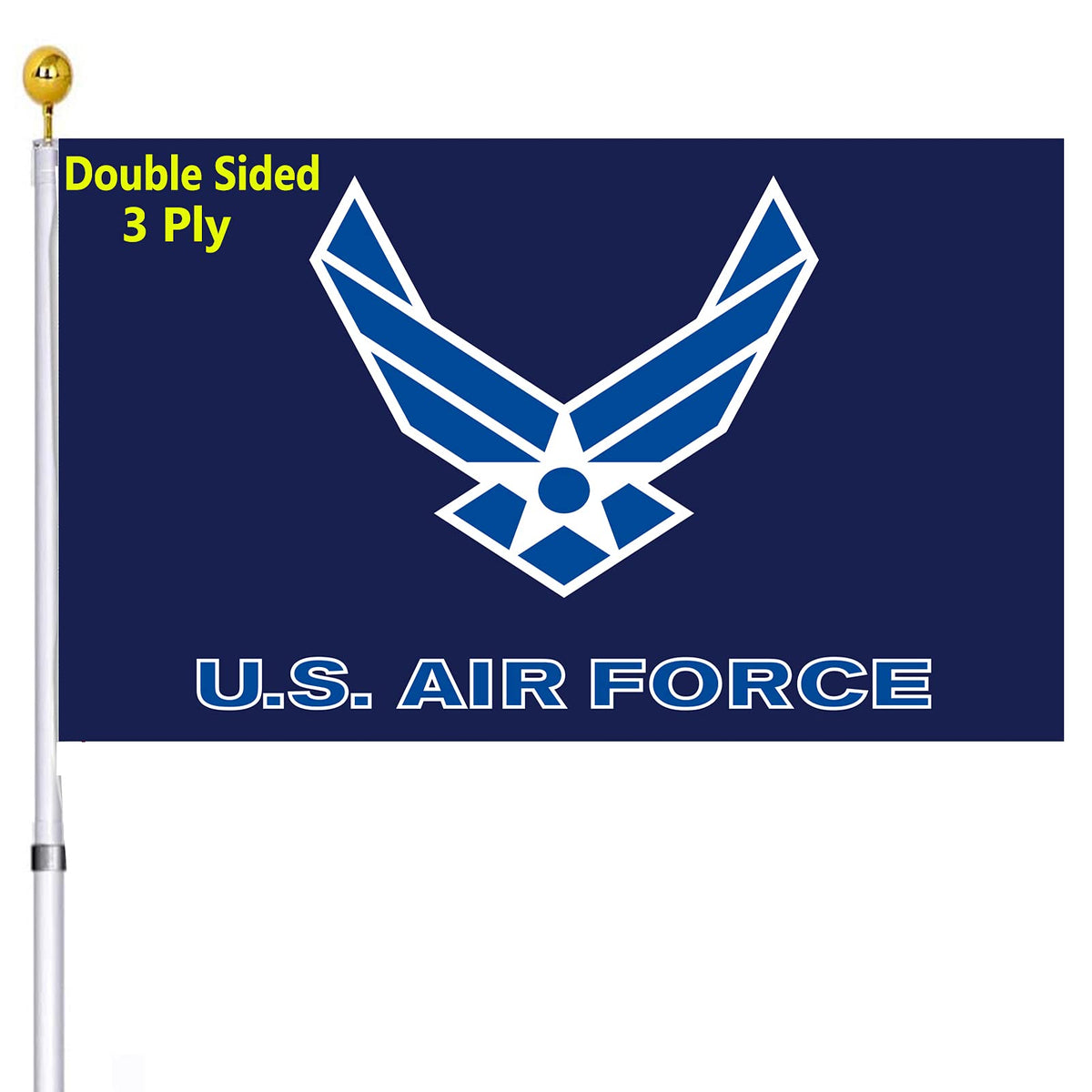 UTSANG US Air Force Wings flag double-sided for clear visibility on both sides