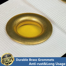 UTSANG flag features heavy-duty brass grommets for secure mounting.