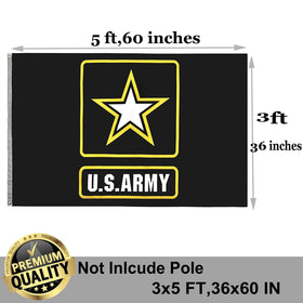 UTSANG US Army flag with bright vivid color under daylight conditions