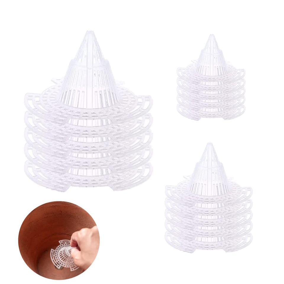 UtySty 15-pack cone bottom mesh pad promotes airflow and prevents soil leakage in pots