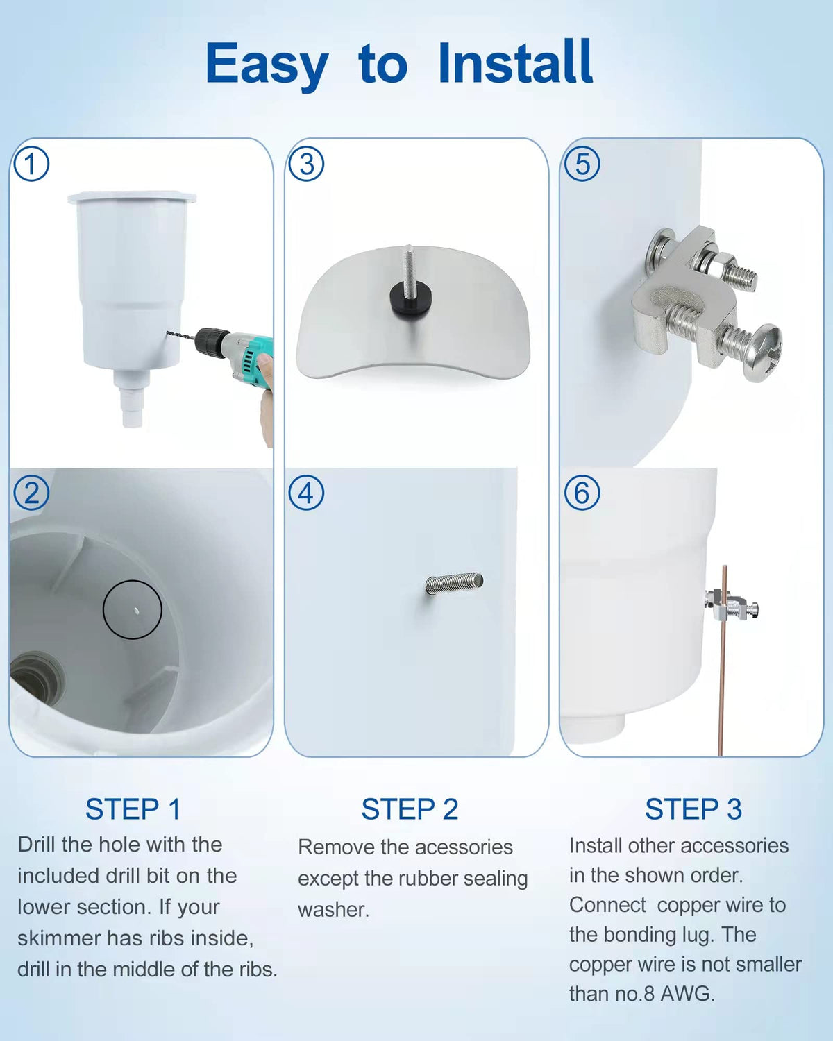 uueeGo nuts and washers secure reliable bonding
