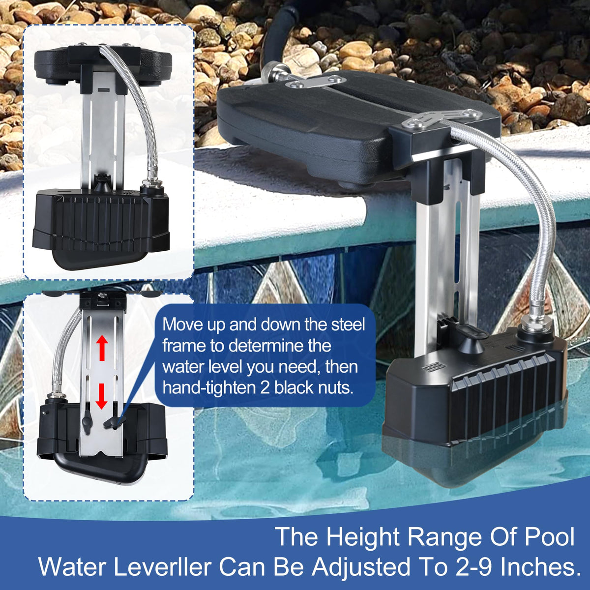 uueeGo adjustable-height frame adapting from 2 to 9 inches