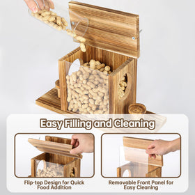 Durable cedar wood construction preserves rugged outdoor use and weather resistance.