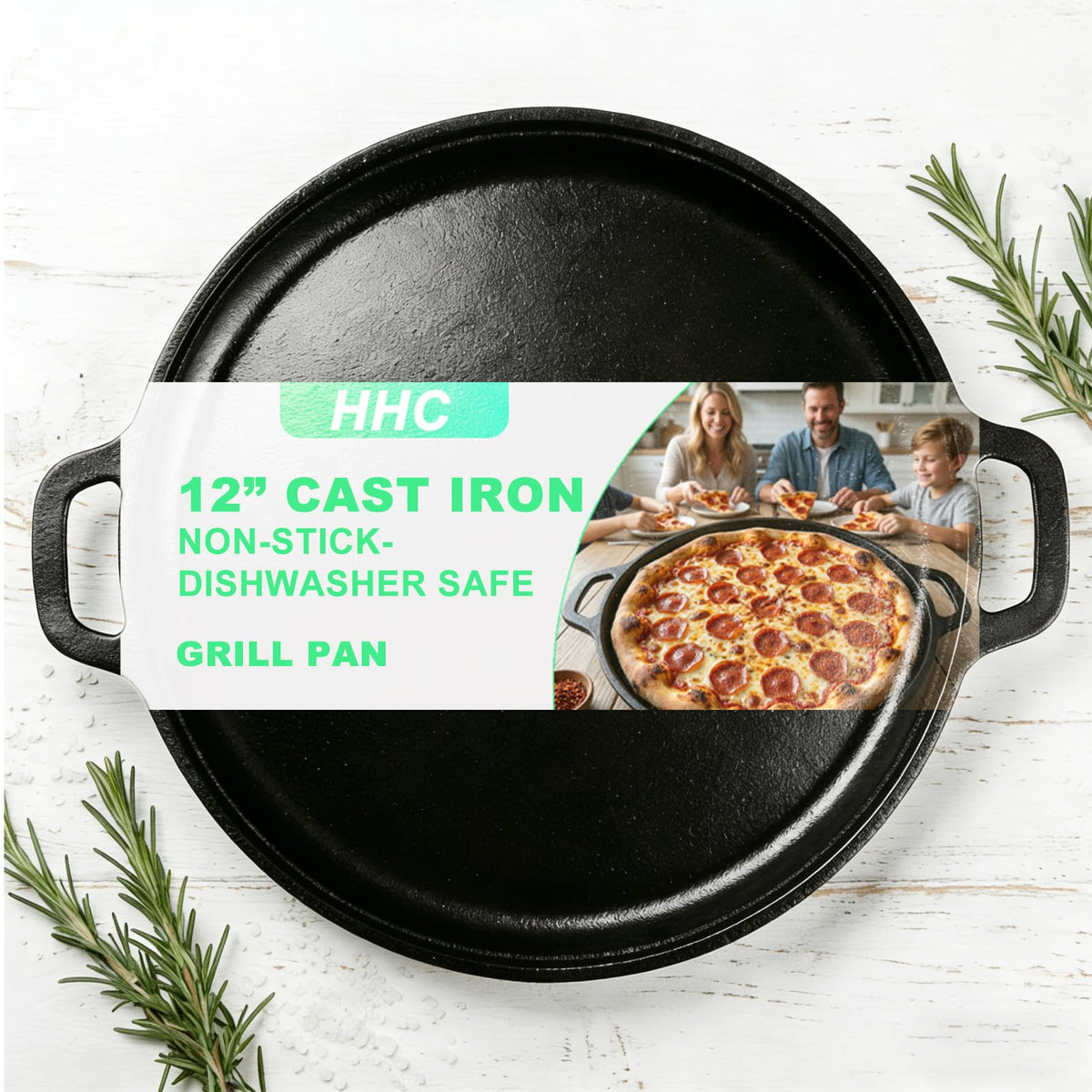 UVCCARE HHC 12in nonstick tortilla comal for easy tortillas