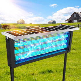uvcoolplunge large solar bug zapper for outdoor patio reduces mosquitoes effectively