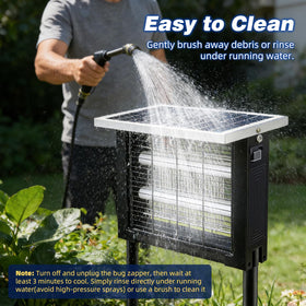 uvcoolplunge Solar Bug Zapper durable rust-resistant construction for outdoor use