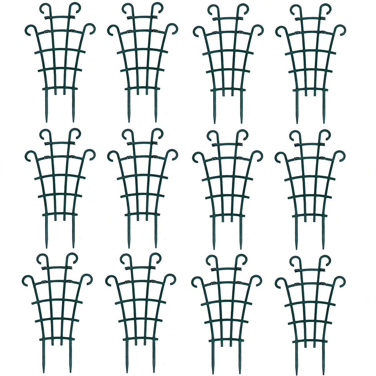 UWIOFF 12-pack trellis for potted plants supports climbing stems discreetly