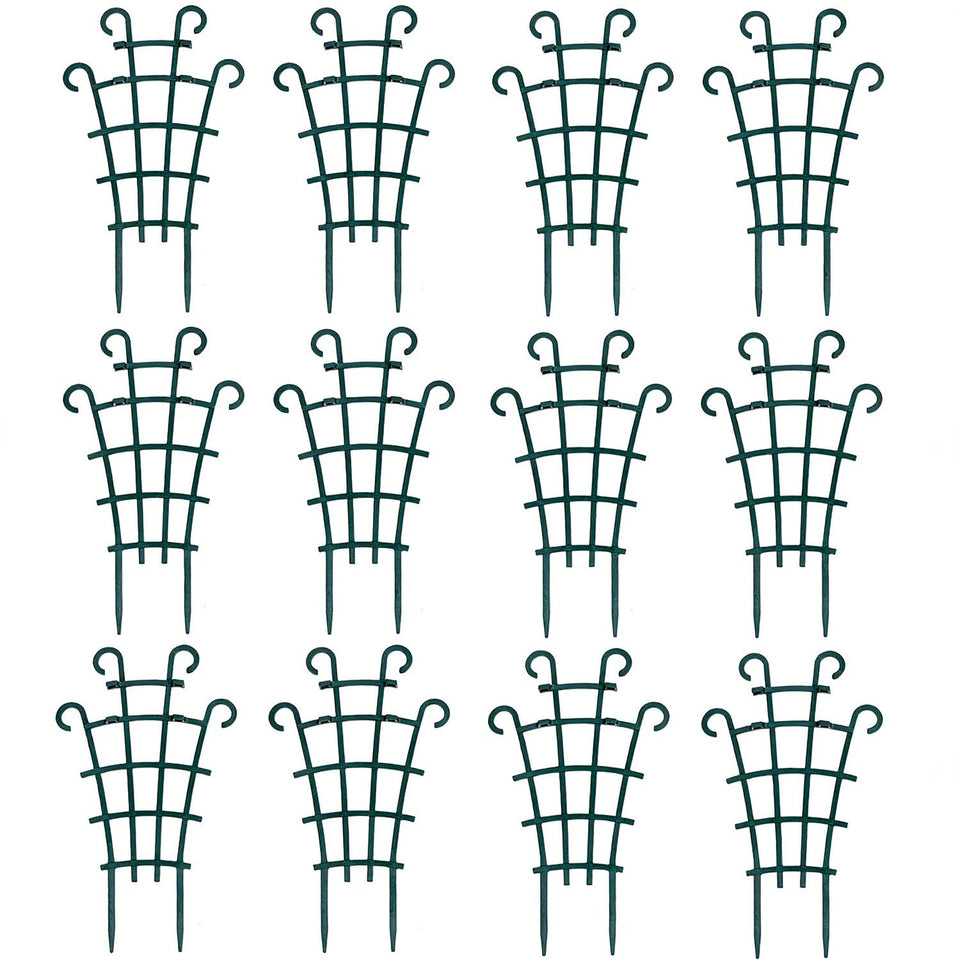 UWIOFF 12-pack trellis for potted plants supports climbing stems discreetly