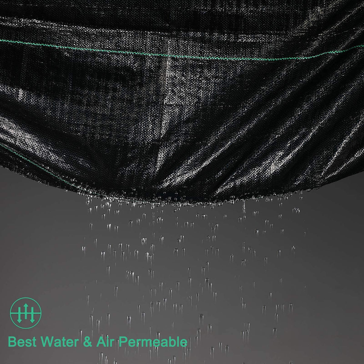 UWIOFF underlayment for artificial grass creates a clean, weed-free base.