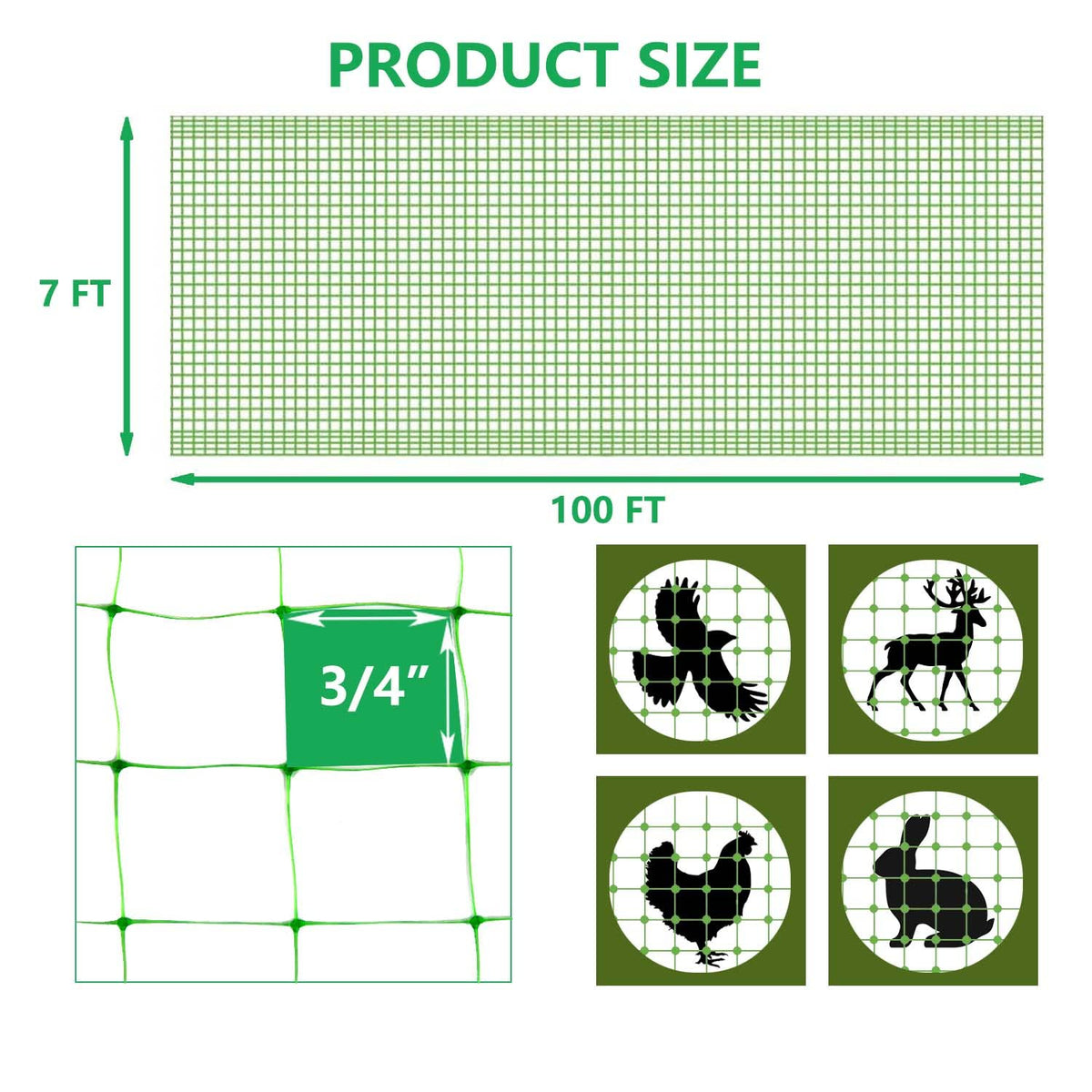 UWIOFF garden netting drapes easily over plants for protection without crowding.