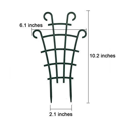 UWIOFF potted plant trellis setup stabilizes stems for herbs and small flowers.