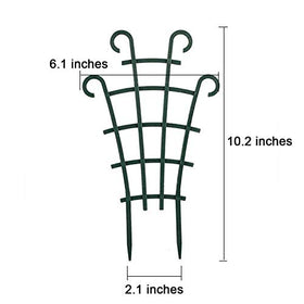 UWIOFF potted plant trellis setup stabilizes stems for herbs and small flowers.