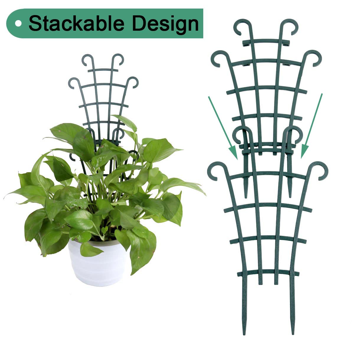 UWIOFF PP plastic trellis close-up shows sturdy, weather-resistant construction.