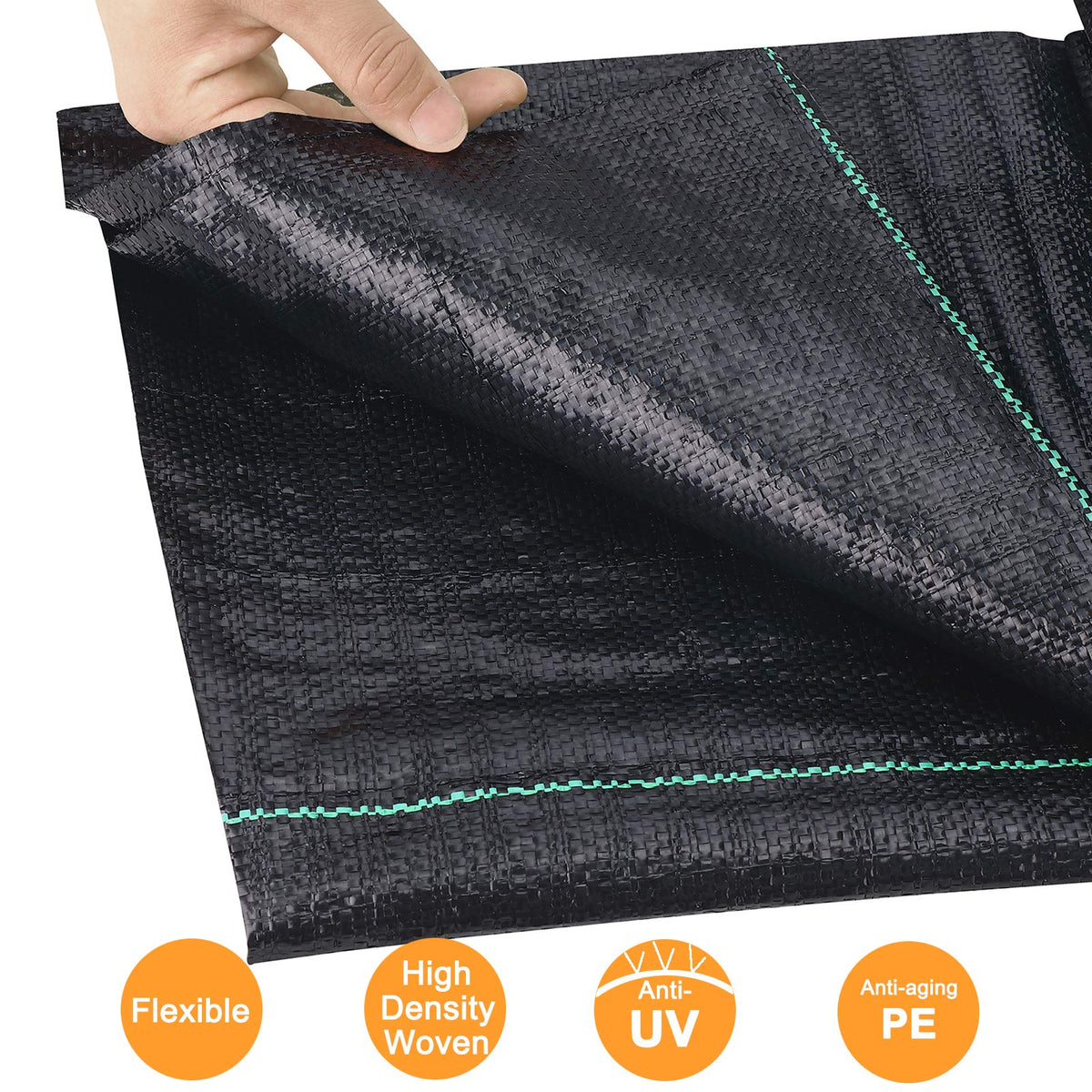UWIOFF UV-treated fabric resists sun damage for long-lasting weed control.