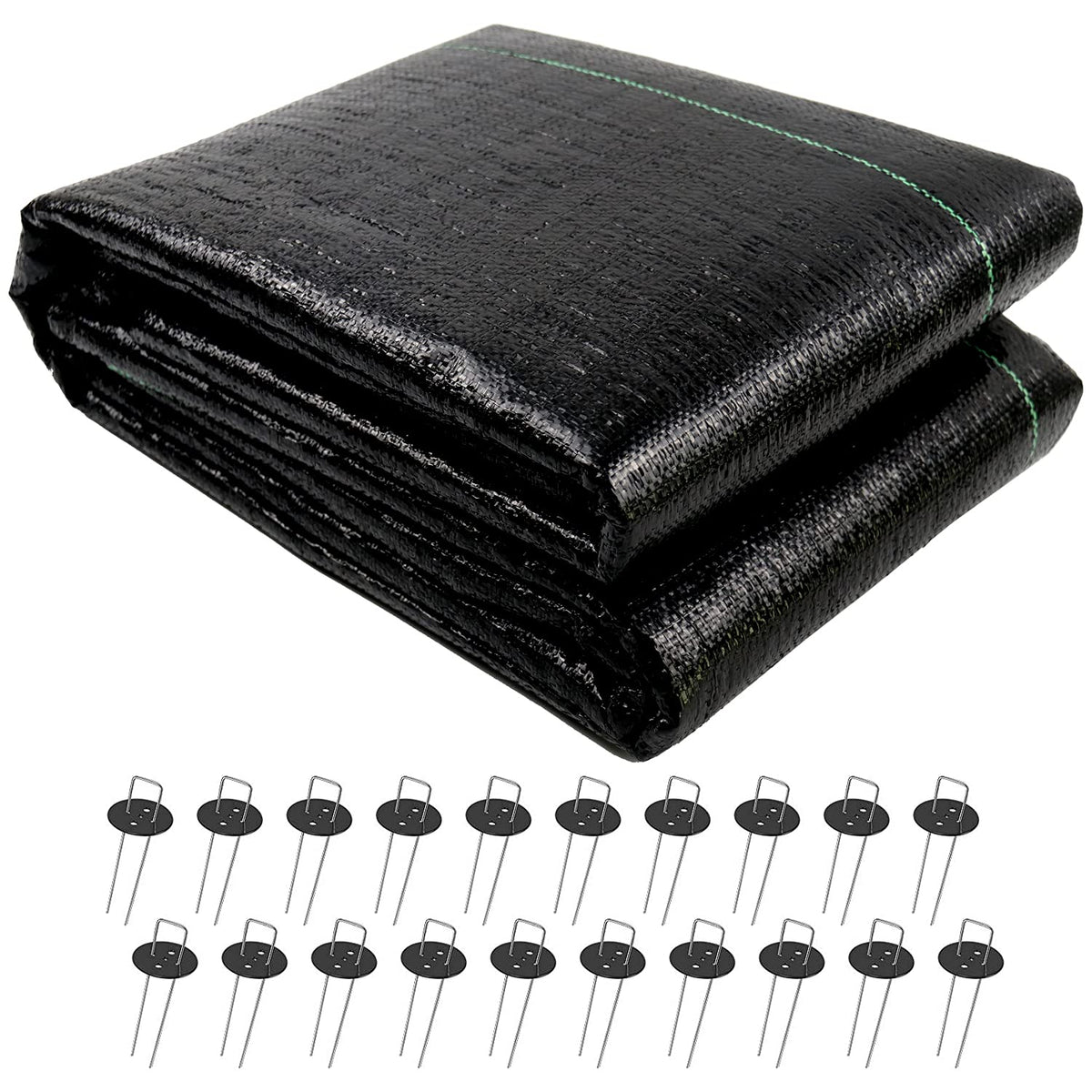 UWIOFF weed barrier 4ft x 100ft roll suppresses weeds while letting air and water through.