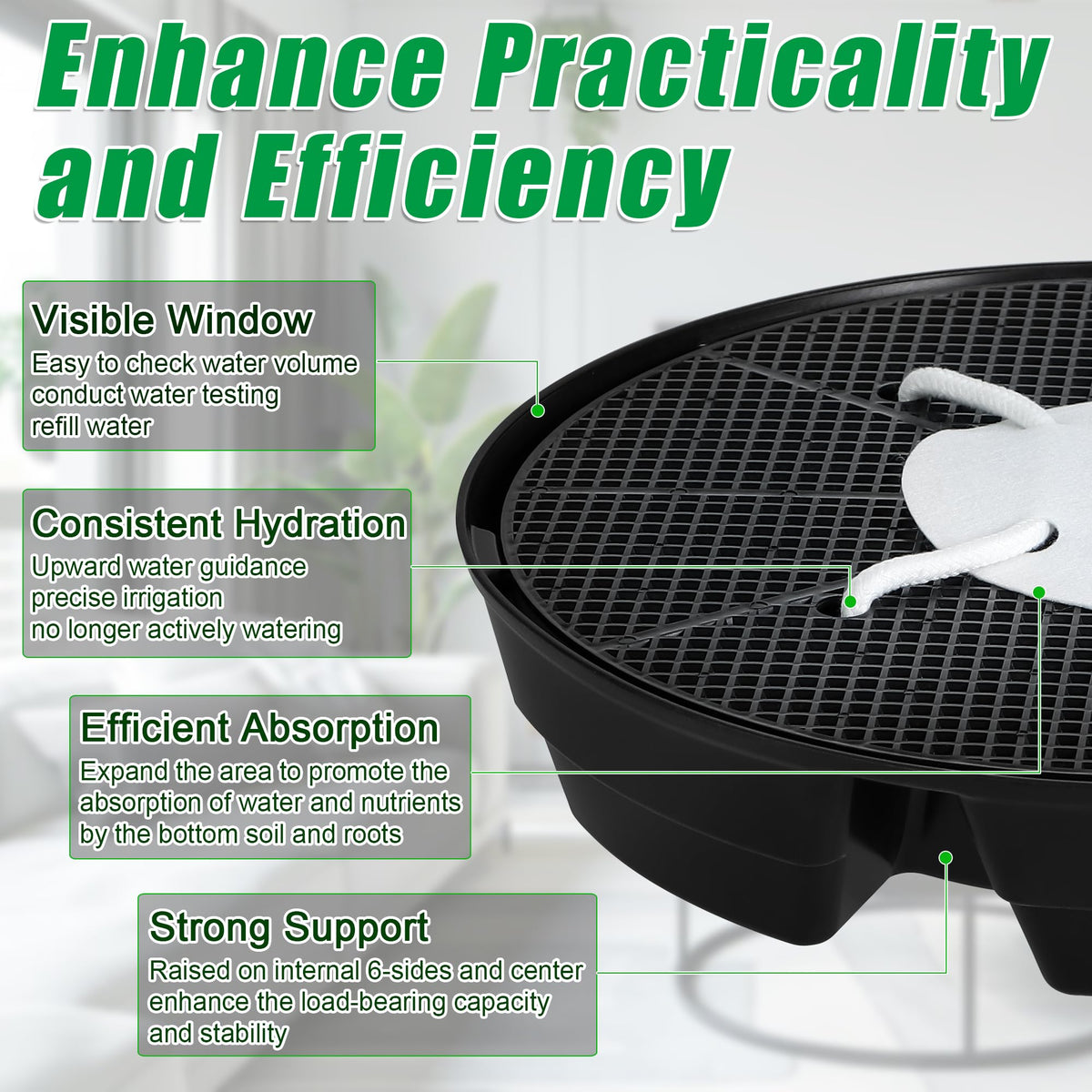 UYEDUJZ 5.1-inch absorption pad improves uptake efficiency.
