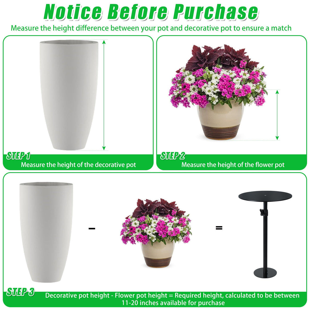 UYEDUJZ acrylic plate ten inch expands versatility for tall containers.