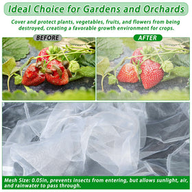 UYEDUJZ double drawstring design secures netting against wind and animals.