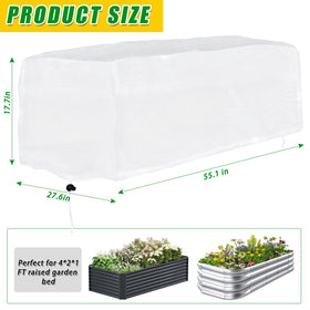 UYEDUJZ frost cloth with insulated liner shields crops from snow and frost