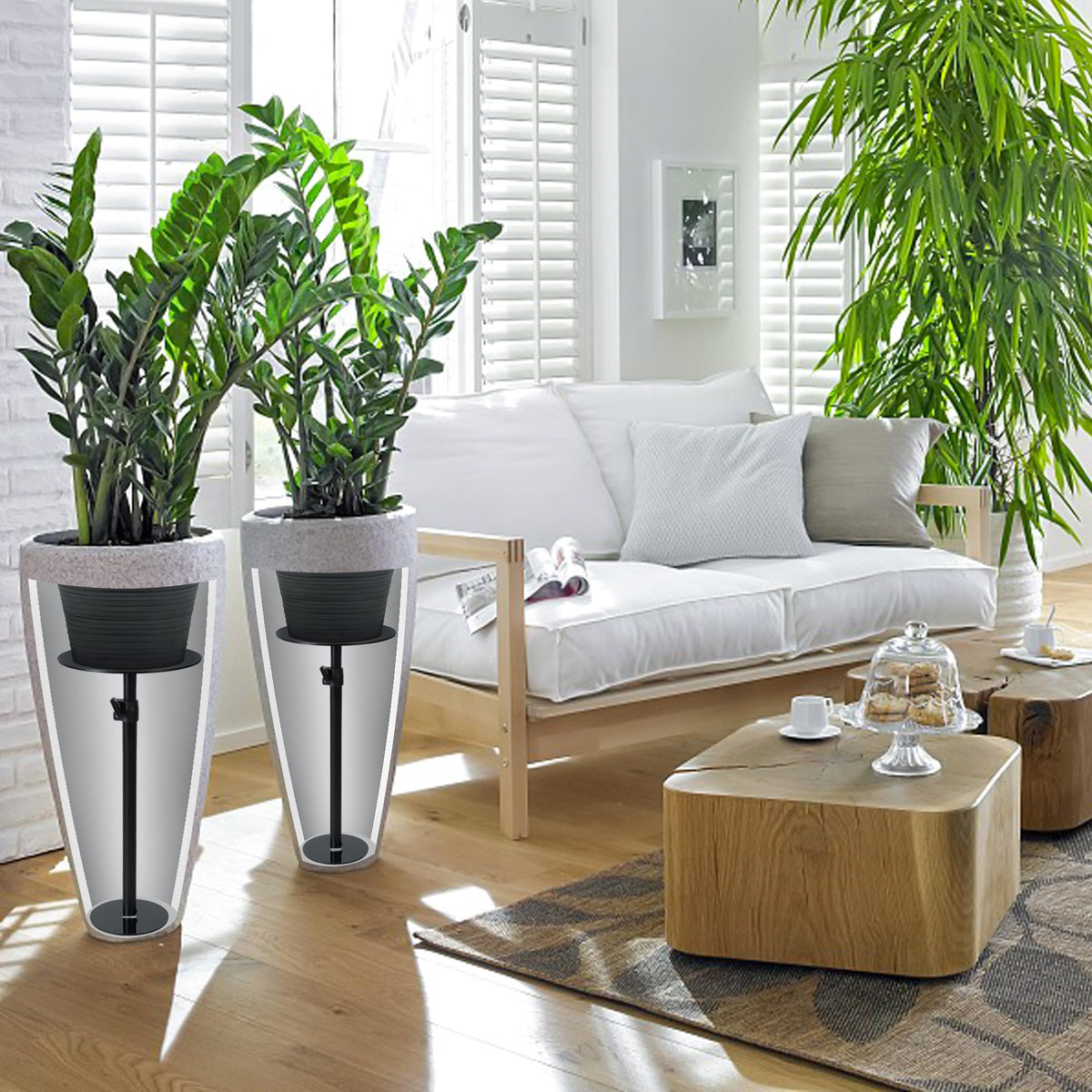 UYEDUJZ hardware pack with screws and anti-slip pads enables quick installation.