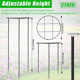 UYEDUJZ heavy-duty 7mm stakes provide lasting support for heavy outdoor plants