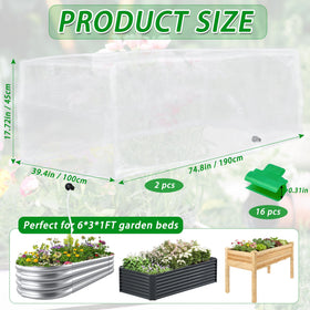 UYEDUJZ mesh detail 0.05in breathable fabric allows airflow while protecting crops.