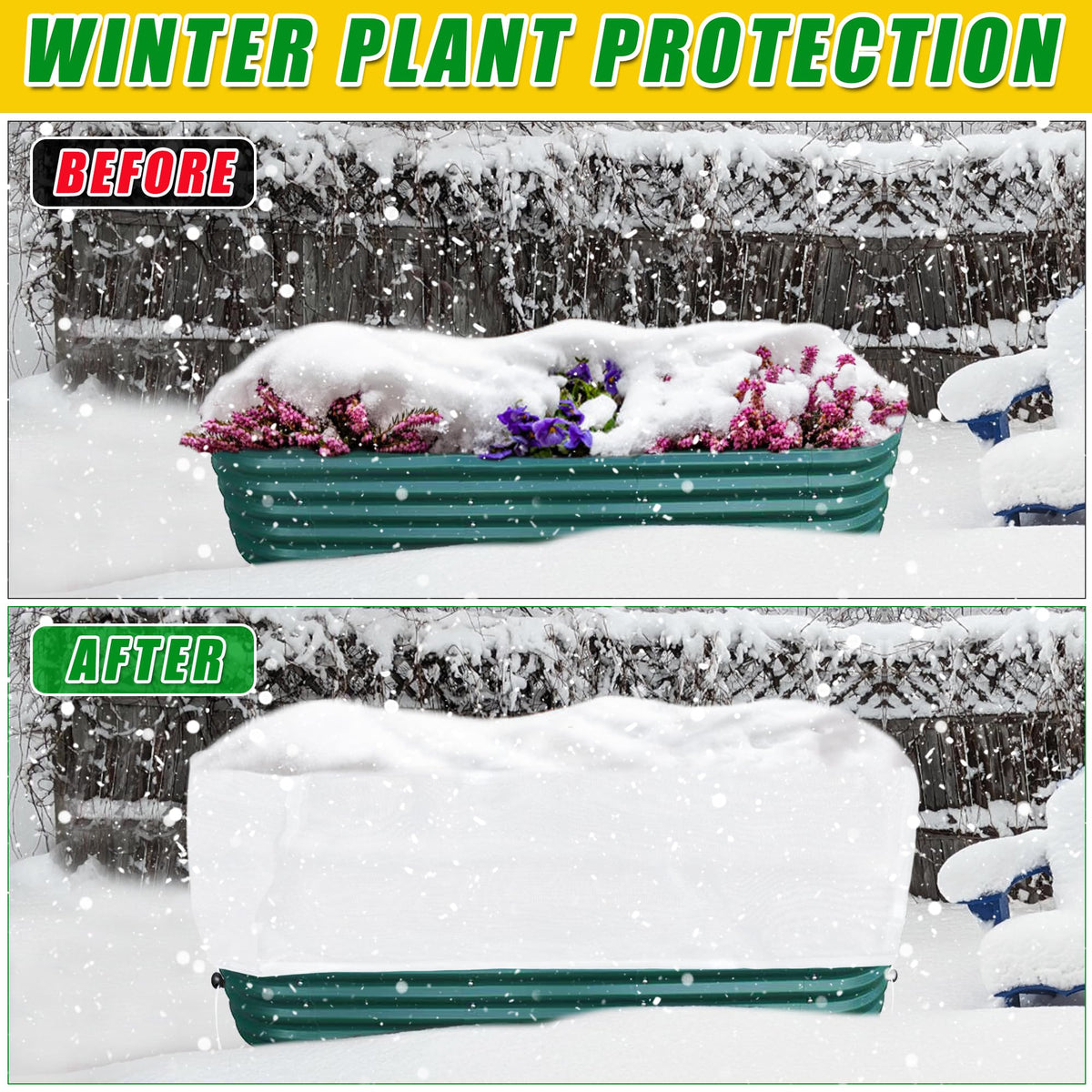 UYEDUJZ frost protection reduces exposure to pests and harsh weather
