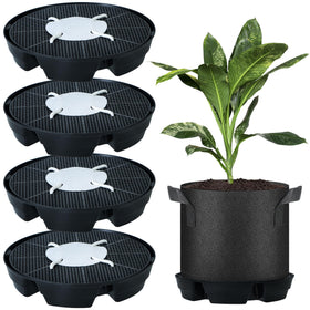 UYEDUJZ self-watering base top view supports steady hydration for fabric pots.