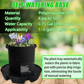 UYEDUJZ water reservoir supports up to 2.8L for longer root hydration.