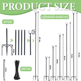 Uyeesi garden stakes with rustproof coating endure outdoor weather year-round.