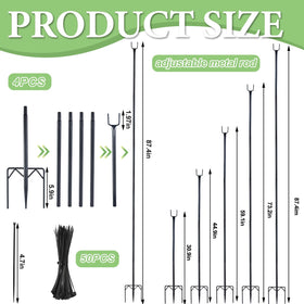Uyeesi garden netting stake with rustproof coating for outdoor use