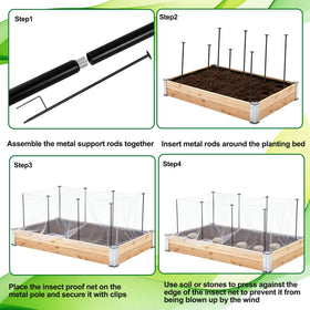 Uyeesi garden protection shows birds and pests kept at bay