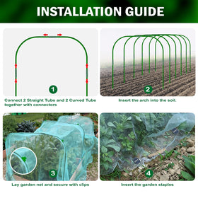 Easy DIY setup for Uyittour garden netting system