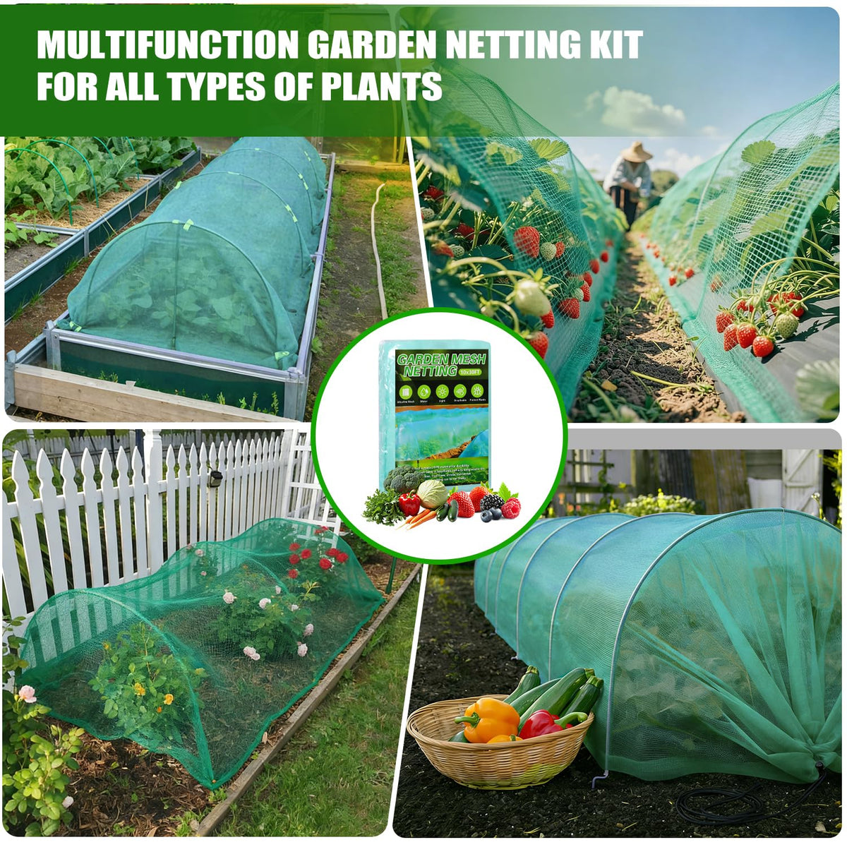 Uyittour kit makes garden protection easy and blends with greenery