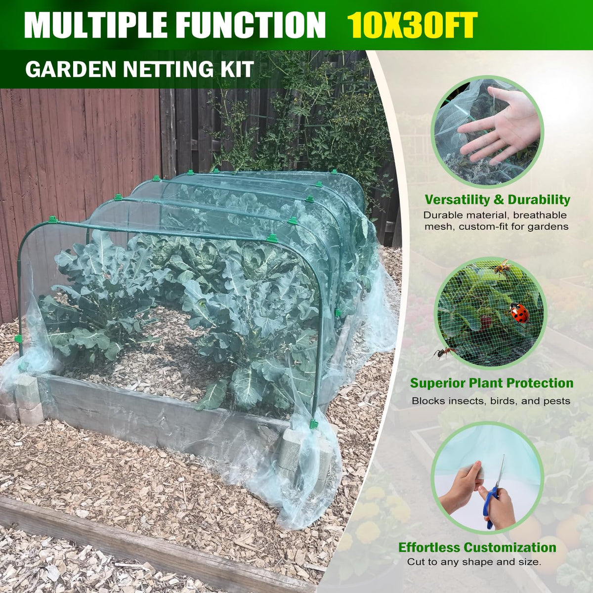 Rust-free frame and clips from Uyittour for durable outdoor use